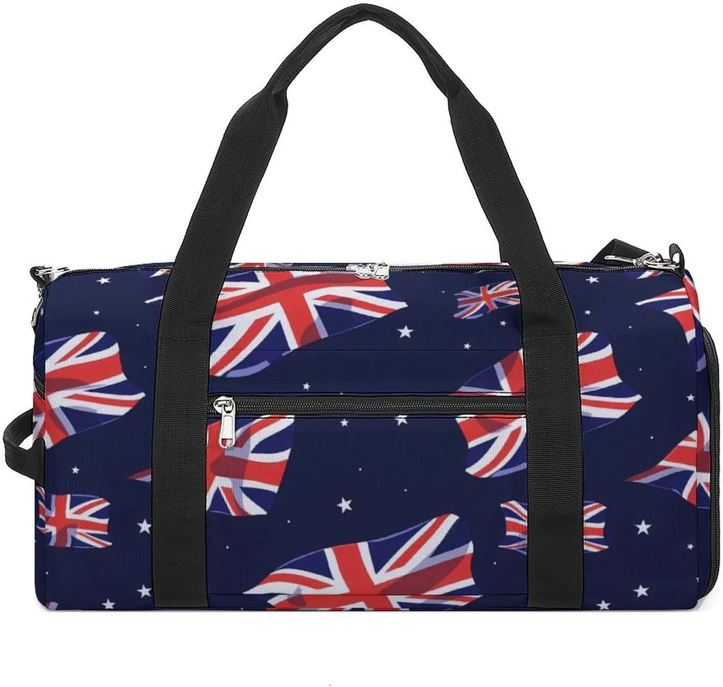 UK British Union Jack Print Gym Bag for Men Women Lightweight Duffel Bag Sports Workout Bag for Travel Yoga