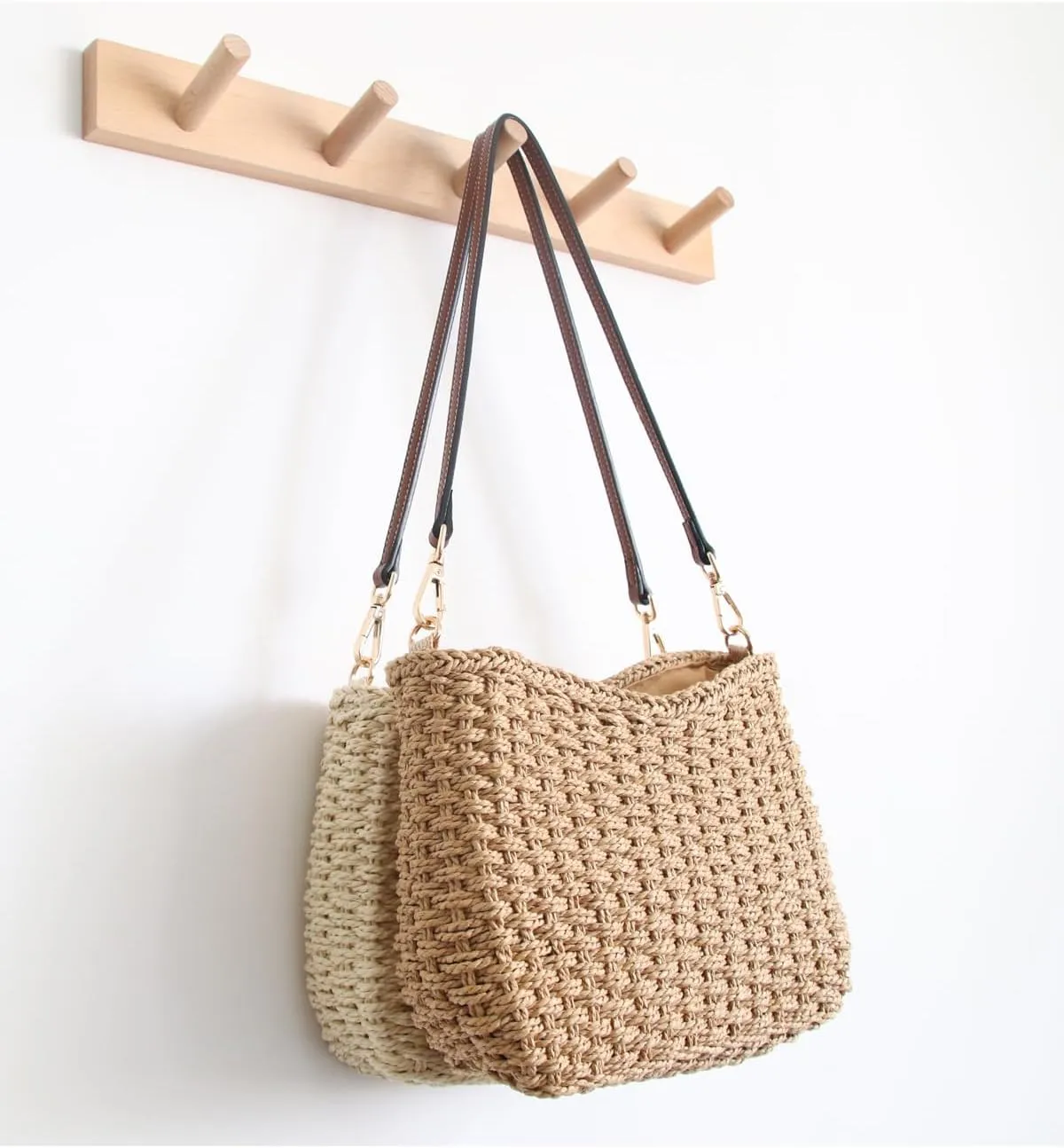 Ulisty Women Small Woven Straw Bag Mini Summer Beach Bag Bohemian Vacation Envelope Purse Chic Underarm Shoulder Handbag