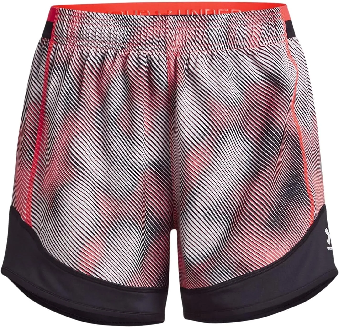 Under Armour Womens Challenger Pro Printed Shorts - Ultra-Light with 4-Way Stretch LG Red
