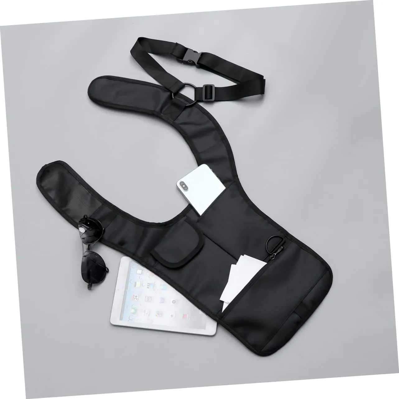 Underarm Pouch Shoulder Bag Secure Travel Purse Wallet and Phone Storage Stealthy Waterproof Nylon