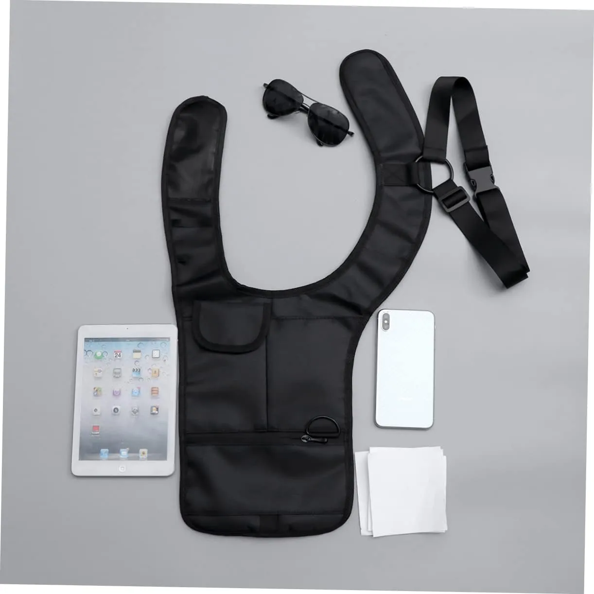Underarm Pouch Shoulder Bag Secure Travel Purse Wallet and Phone Storage Stealthy Waterproof Nylon