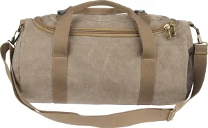Unisex Canvas Travel Duffel Bag Overnight Weekend Bag (18" Length, Style #2 Brown)