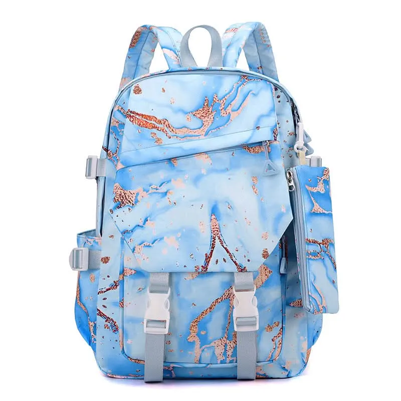 Unisex Nylon Waterproof School Backpack