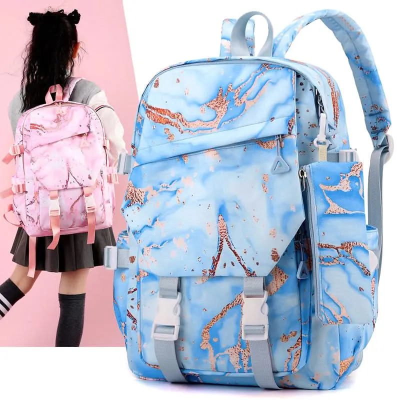 Unisex Nylon Waterproof School Backpack