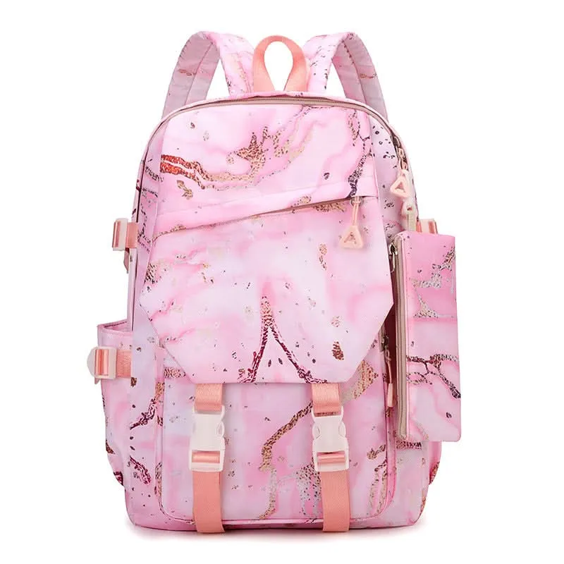 Unisex Nylon Waterproof School Backpack