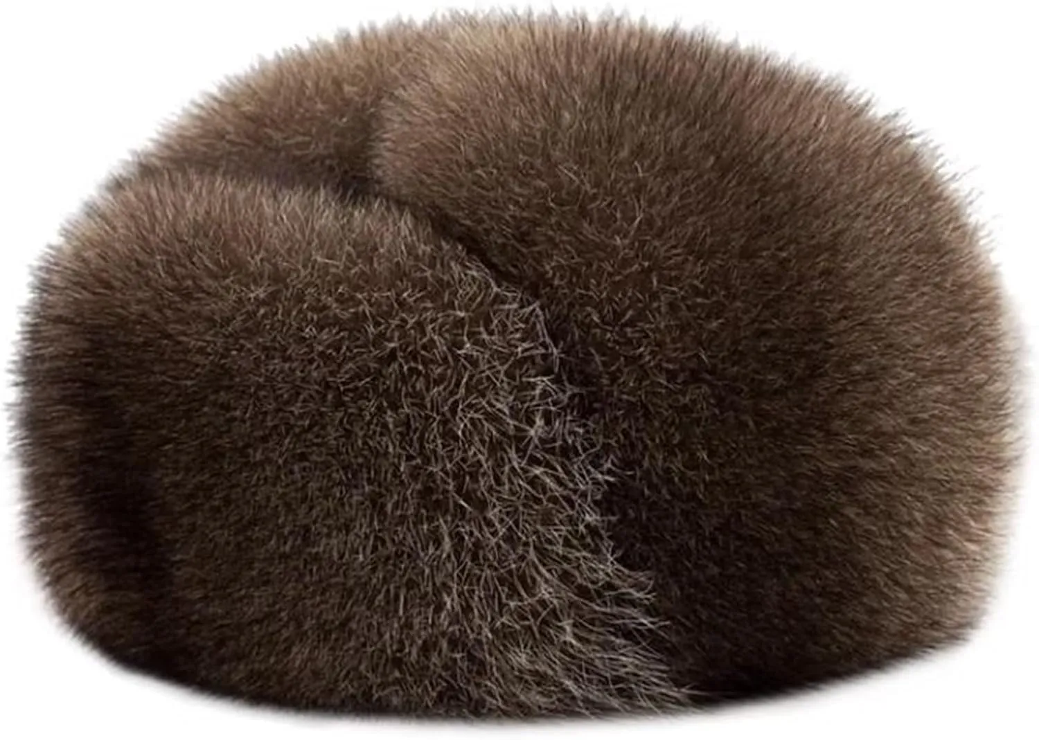 Unisex Winter Trapper Hat, Brown Leather Bomber Hat with Ear Flaps, Warm & Windproof for Outdoor Activities