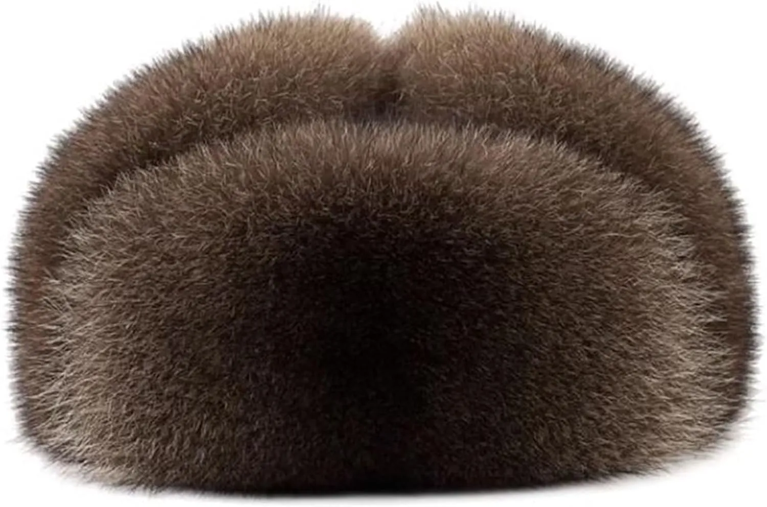 Unisex Winter Trapper Hat, Brown Leather Bomber Hat with Ear Flaps, Warm & Windproof for Outdoor Activities