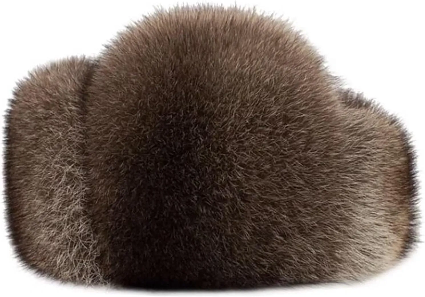 Unisex Winter Trapper Hat, Brown Leather Bomber Hat with Ear Flaps, Warm & Windproof for Outdoor Activities