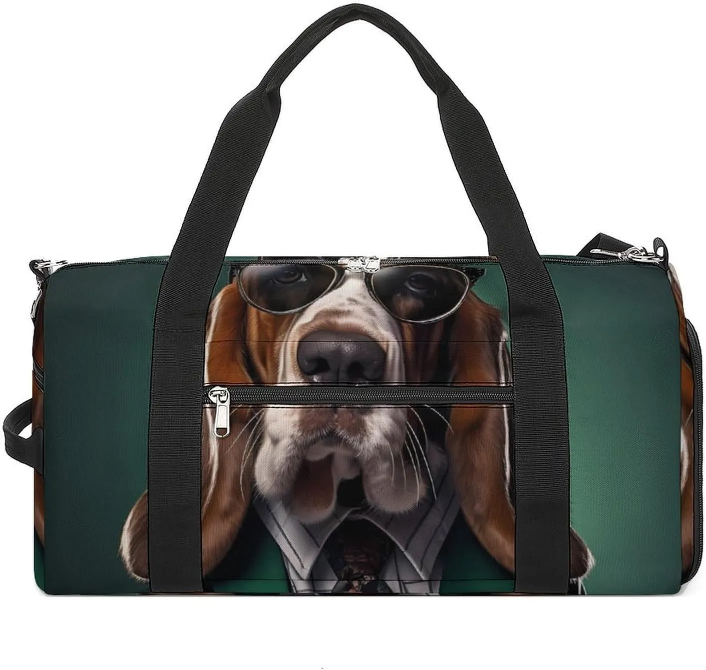USA Eskiimo Dog Sports Gym Bag for Men Women Travel Duffel Bag with Shoulder Strap