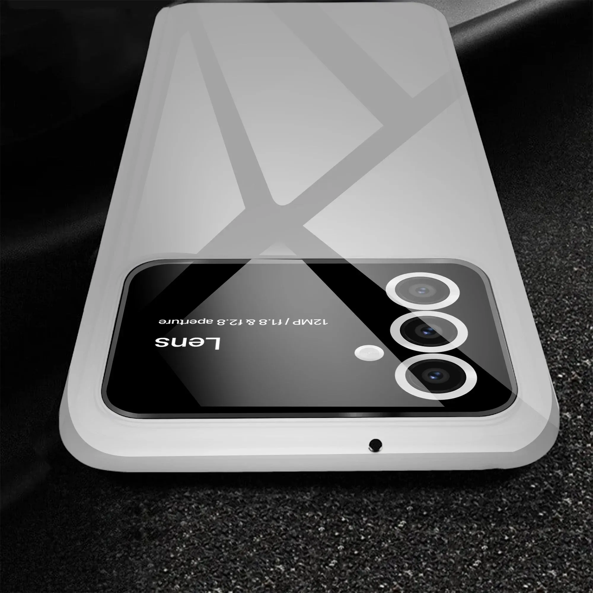 Vaku® Samsung Galaxy S23 FE Polarized Large Window Glass Camera Protector Dual Layer Shockproof Back Cover