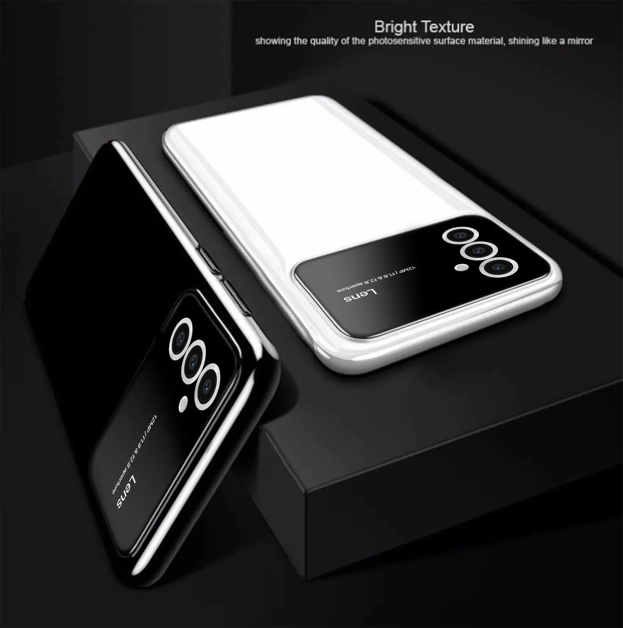 Vaku® Samsung Galaxy S23 FE Polarized Large Window Glass Camera Protector Dual Layer Shockproof Back Cover