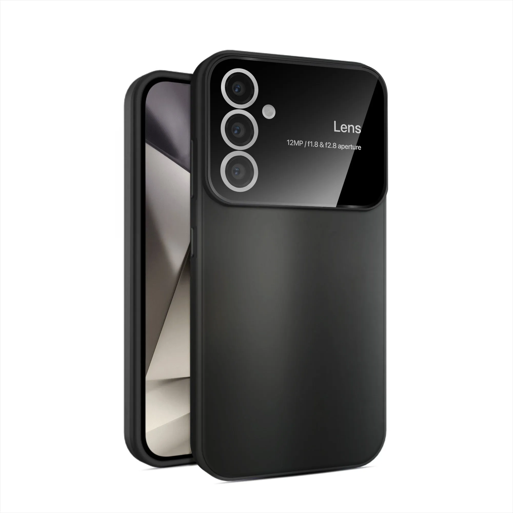 Vaku® Samsung Galaxy S23 FE Polarized Large Window Glass Camera Protector Dual Layer Shockproof Back Cover