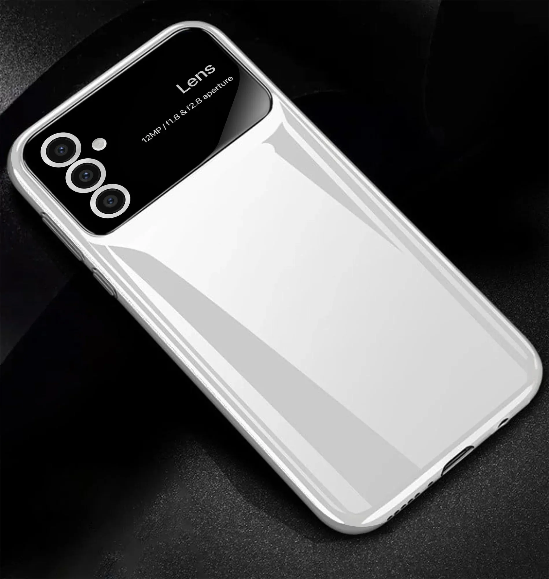 Vaku® Samsung Galaxy S23 FE Polarized Large Window Glass Camera Protector Dual Layer Shockproof Back Cover