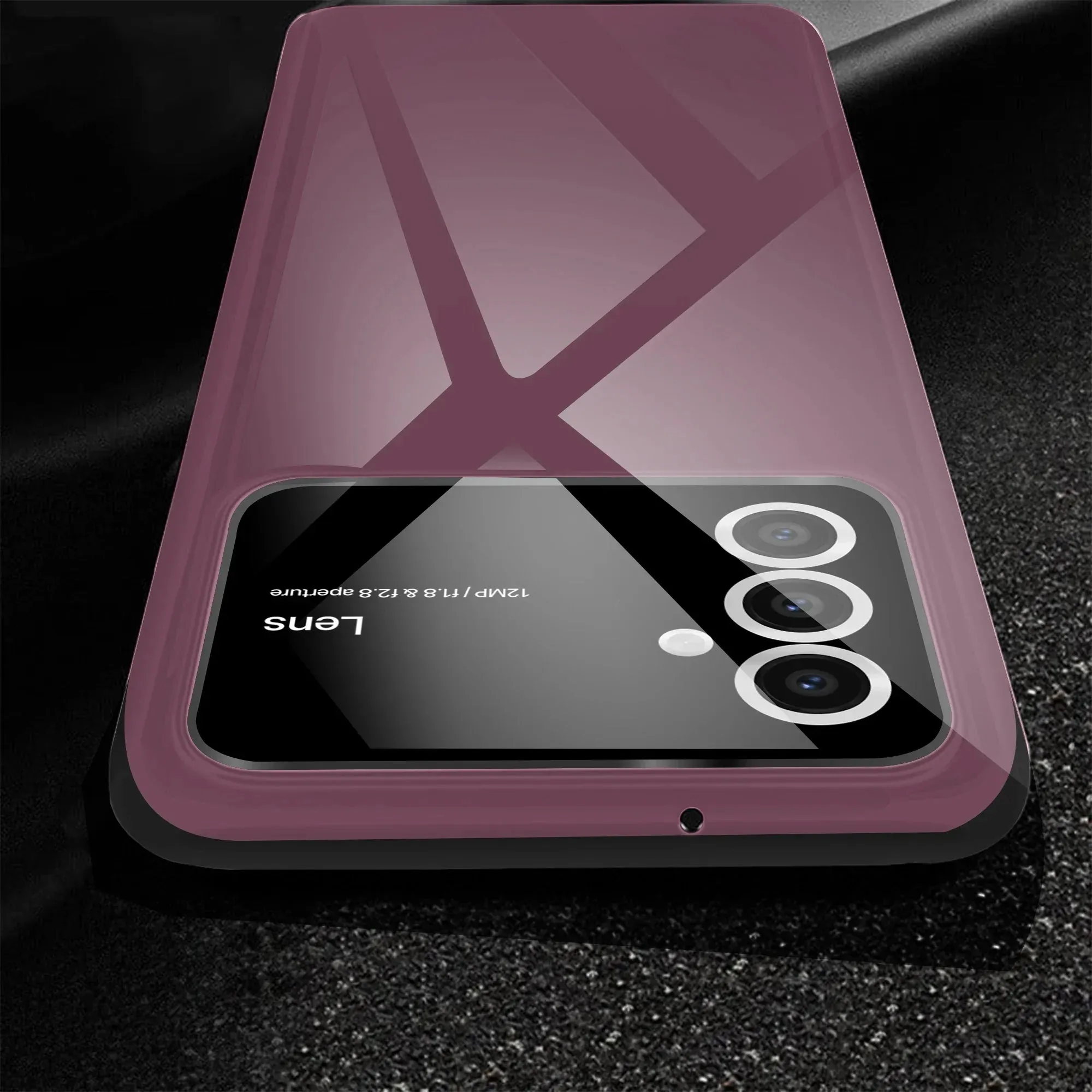 Vaku® Samsung Galaxy S23 FE Polarized Large Window Glass Camera Protector Dual Layer Shockproof Back Cover
