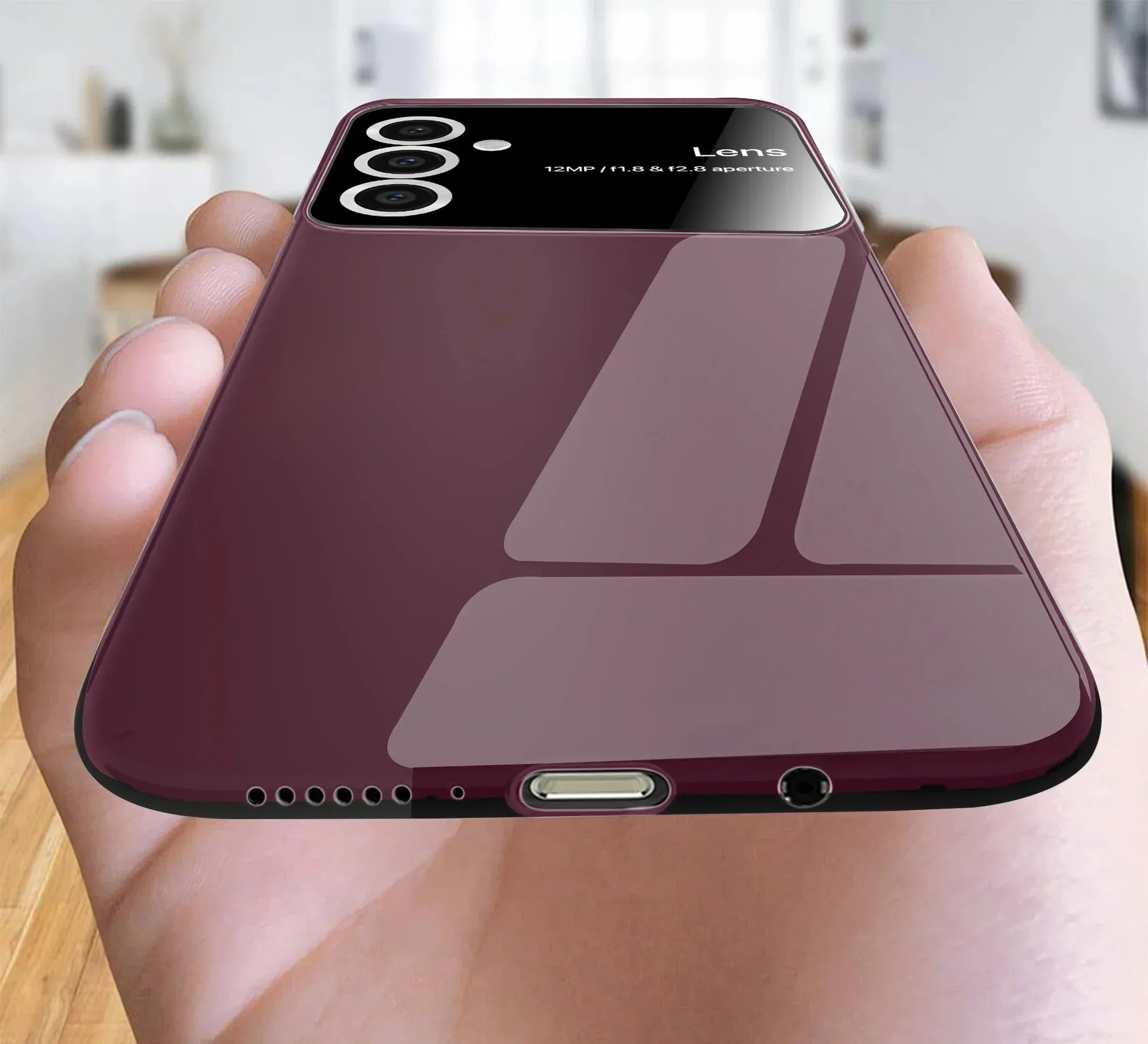 Vaku® Samsung Galaxy S23 FE Polarized Large Window Glass Camera Protector Dual Layer Shockproof Back Cover