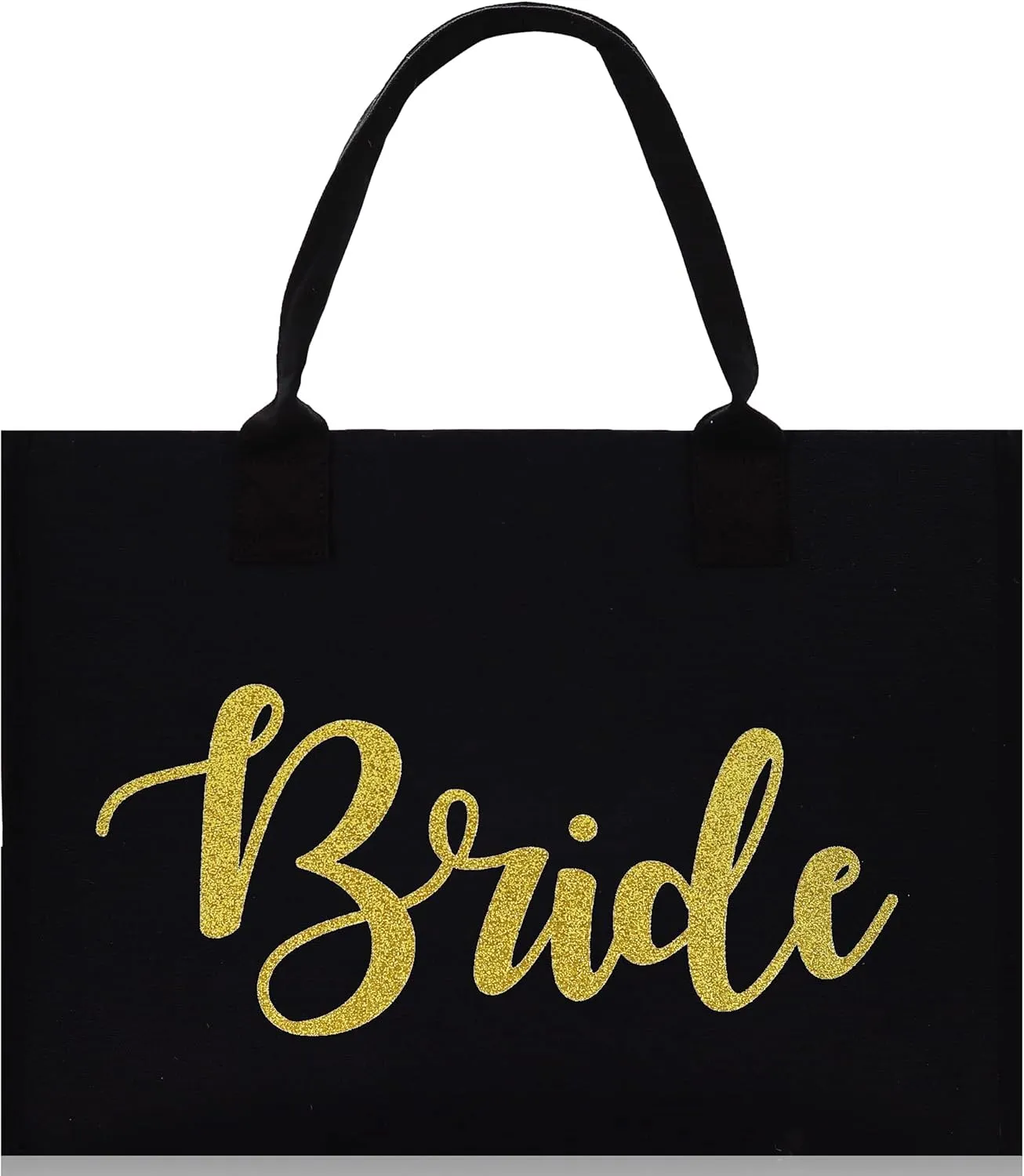 VANESSA ROSELLA Premium Quality Wedding Bridal Shower Bride 100% Cotton Chic Tote Bag with 3 Color Option