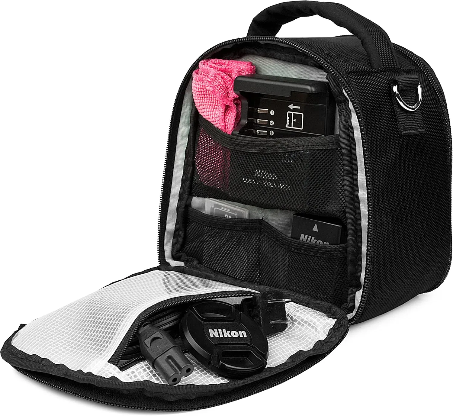 VanGoddy Laurel Onyx Black Carrying Case Bag for Sony Cyber-Shot, Alpha, E-Mount, A-Mount Series Camera's
