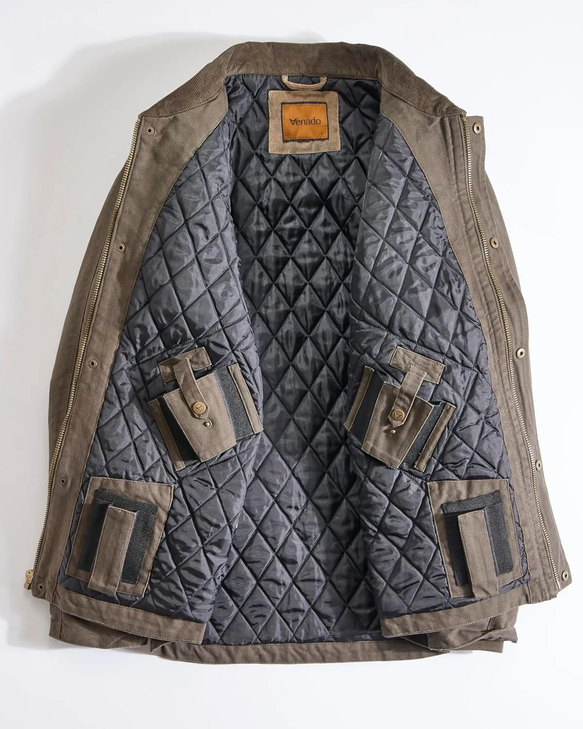 Venado Concealed Carry Jacket for Men - Heavy Duty Canvas - Conceal Carry Pockets