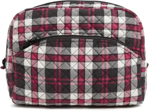 Vera Bradley Women's Cotton Large Cosmetic Makeup Organizer Bag