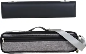 VICASKY 16/17 Hole Flute Pouch Set Waterproof and Padded Flute Bag Convenient Storage Bag for Flute Grey Color Ideal for Carrying Wind Instruments