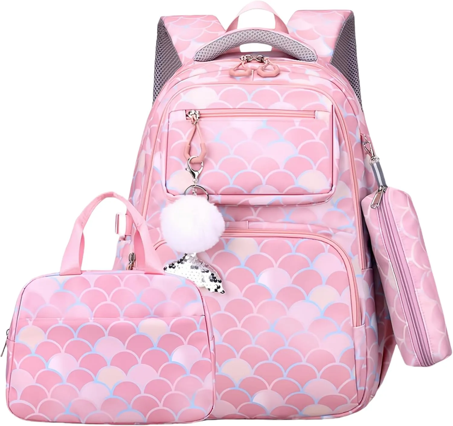 VIDOSCLA Kids Girls Elementary Backpack Students Book Bag Colorful School Bag for Girls