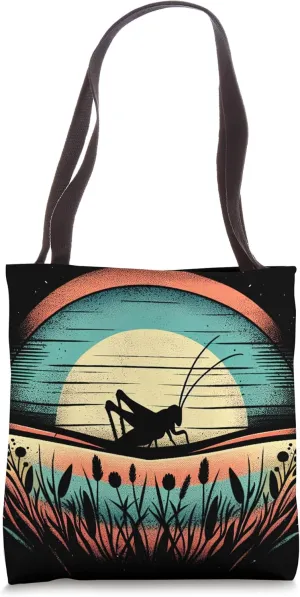 Vintage Sunset Grasshopper Tote Bag