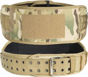 VISMIX Nylon Weight Lifting Belt for Back Support, Gym Belt for Training, Strength Training, Powerlifting, Squat & Deadlift-Adjustable Weightlifting Belt