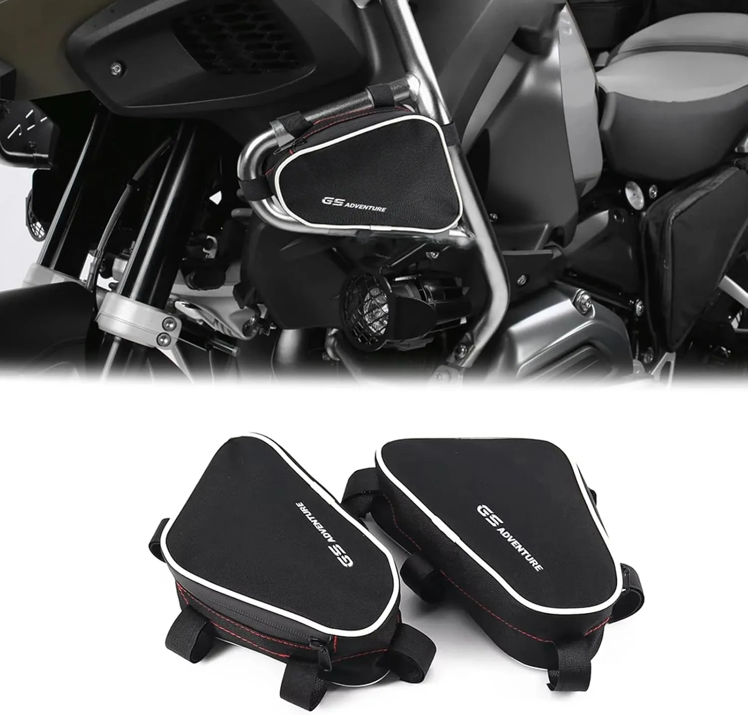 VITINO Compatible with BMW R1200GS LC Adventure 2013-2023 Motorcycle Frame Crash Bar Bag Storage Travel Tool Waterproof Bags Accessories