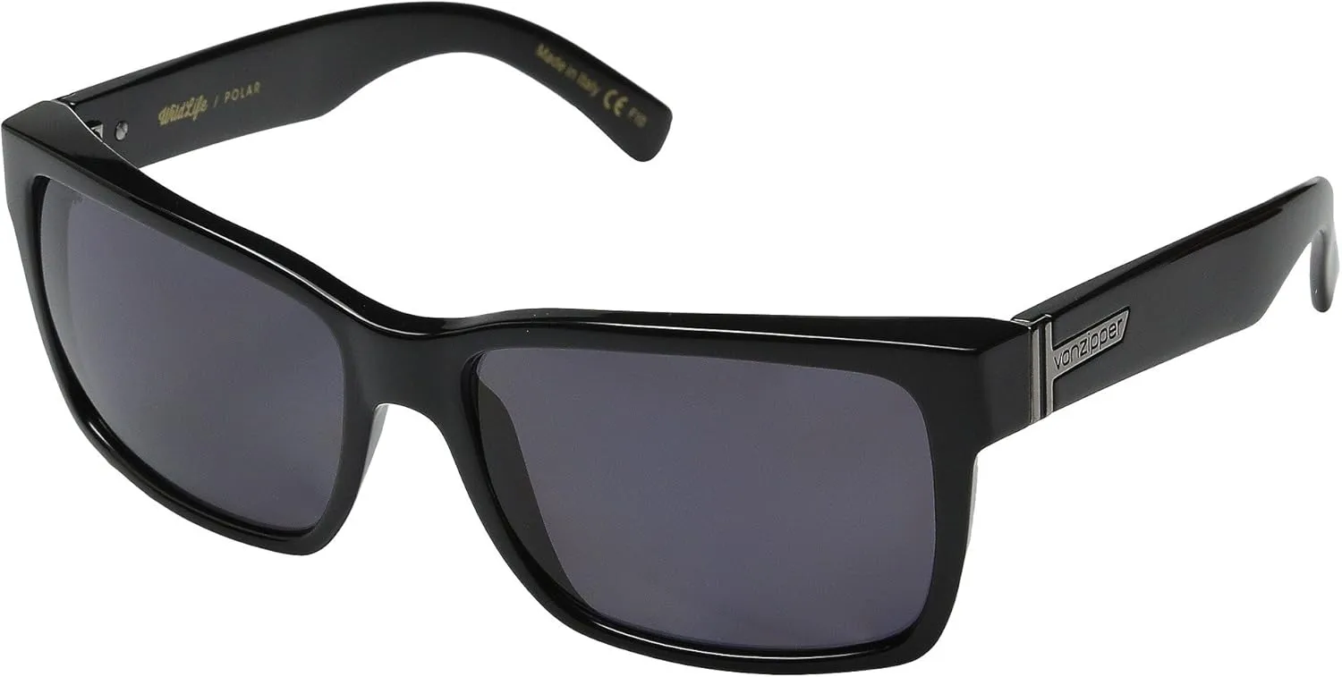 VonZipper Elmore Sunglasses - One size fits most/Polarized Black Gloss