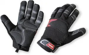 WARN 88895 Hand Protection: Synthetic Leather Winch Gloves with Kevlar Reinforcement, X-Large, Black, 1 Pair