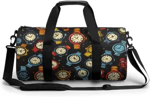 Watch Collector Funny Wristwatch Lover Gym Bag Lightweight Duffel Bag Workout Bag Overnight Backpack Travel Bags for Men Women