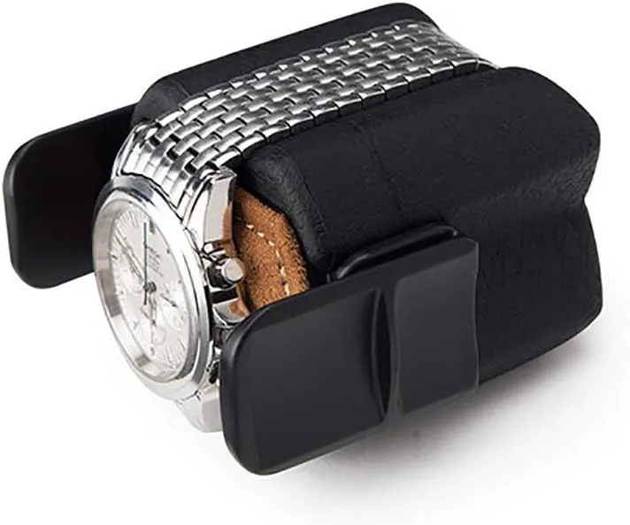 Watch Shaker, Single Watch Silent Box, Exquisite Fully Automatic Mechanical Watch Winder, Pure Color pu Leather Household Shaker, 105 * 160 * 103mm