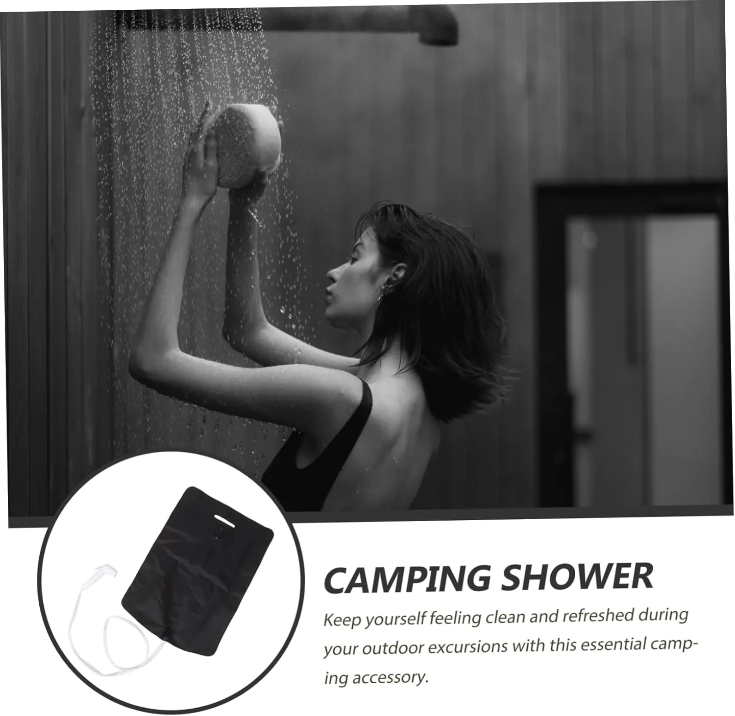 Water Bag Shower Tent up for Camping Waterproof Phone Pouch Camper Water Bag Camping Gadgets