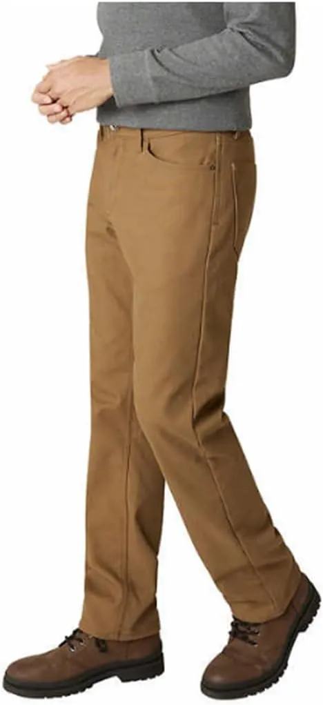Weatherproof Vintage Fleece Lined Pants - Men's Regular Fit Fleeced Lined Canvas Pants for Mens