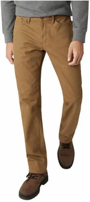Weatherproof Vintage Fleece Lined Pants - Men's Regular Fit Fleeced Lined Canvas Pants for Mens