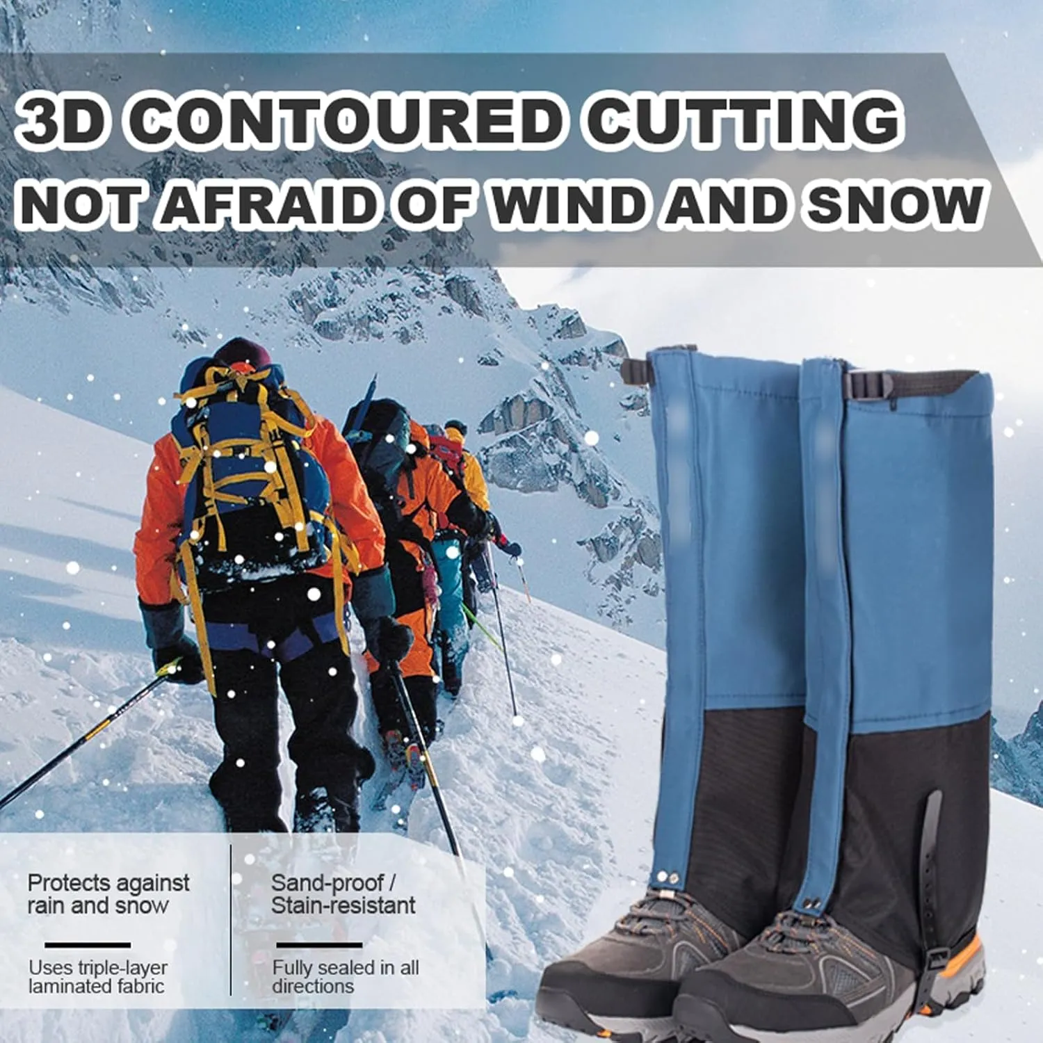 Weed Eating Leg Guards, Waterproof Lawn Trimming Care Leg Protection, Men and Women Snow Boot Gaiters for Hiking, Walking, Hunting, Backpacking and Outdoor Climbing