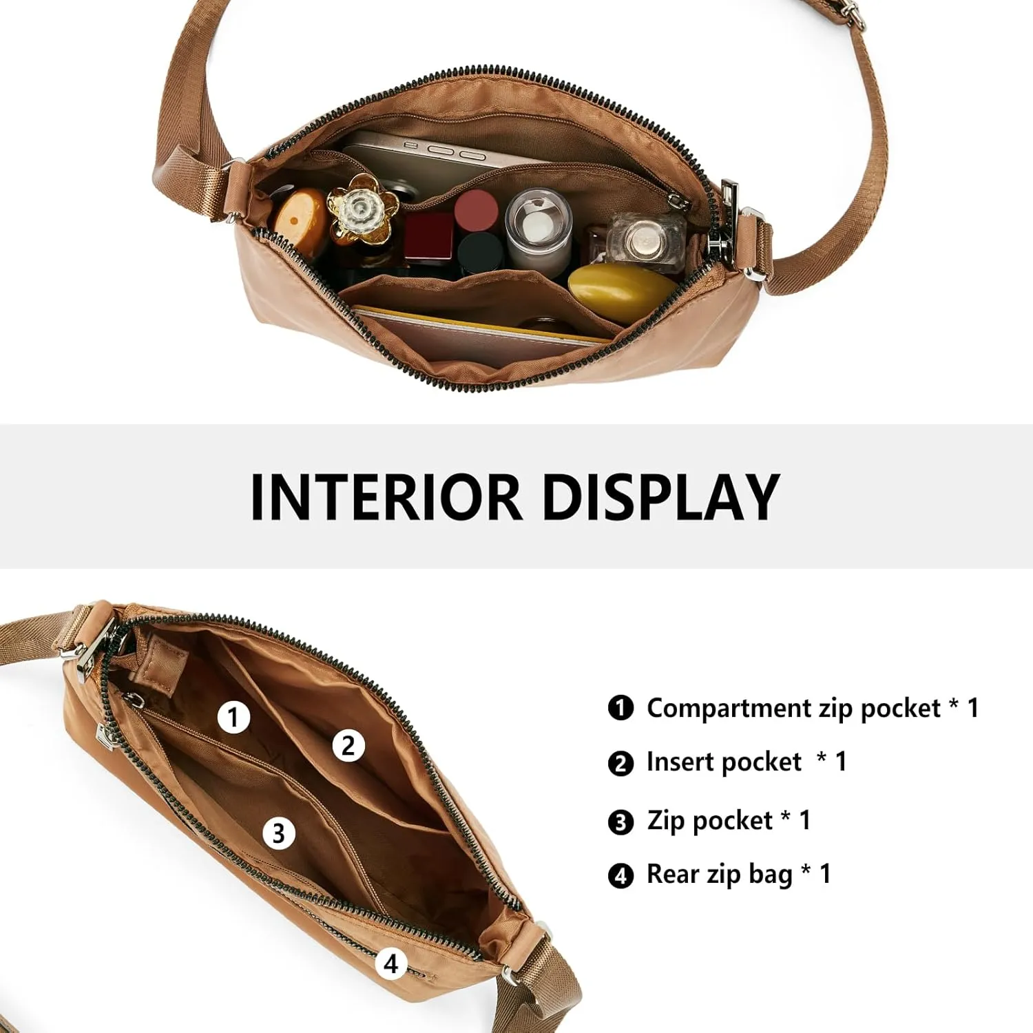 WESTBRONCO Crossbody Bag for Women Vegan Leather Wallet Purses Satchel Shoulder Bags Small Size