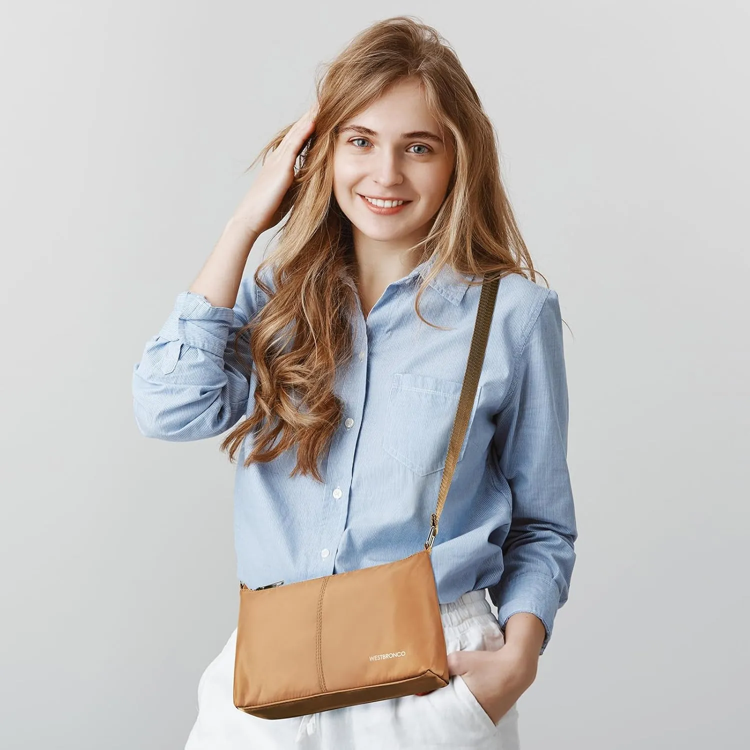 WESTBRONCO Crossbody Bag for Women Vegan Leather Wallet Purses Satchel Shoulder Bags Small Size