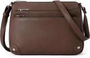 WESTBRONCO Crossbody Bags for Women, Medium Size Shoulder Handbags, Satchel Purse with Multi Zipper Pocket