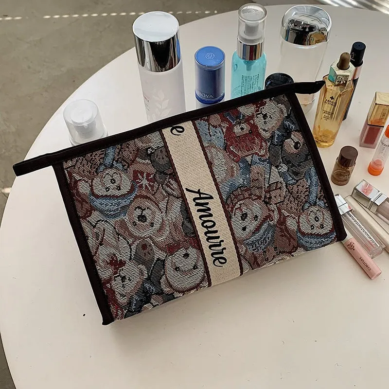 Wholesale Wash Female Hair Cute Bear Large Cosmetic Bags