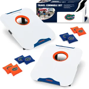 Wild Sports NCAA Pro Football All-Weather Cornhole Set - Travel Bean Bag Toss Set Includes 8 Bean Bags