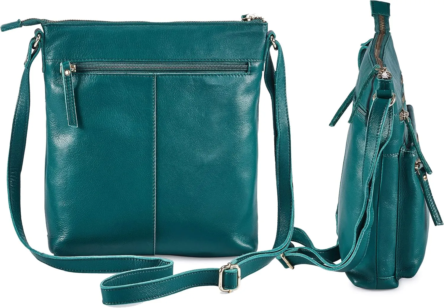 Wise Owl Accessories Small Crossbody Bags for Women Real Leather Purse Handbags Crossover Over the Shoulder Pocketbook