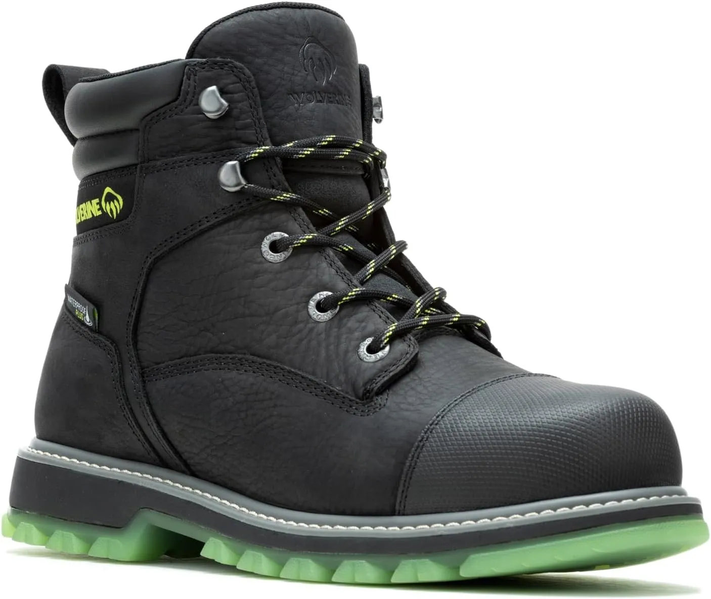 Wolverine Men's Floorhand Lx Cap Waterproof Steel Toe 6" Construction Boot