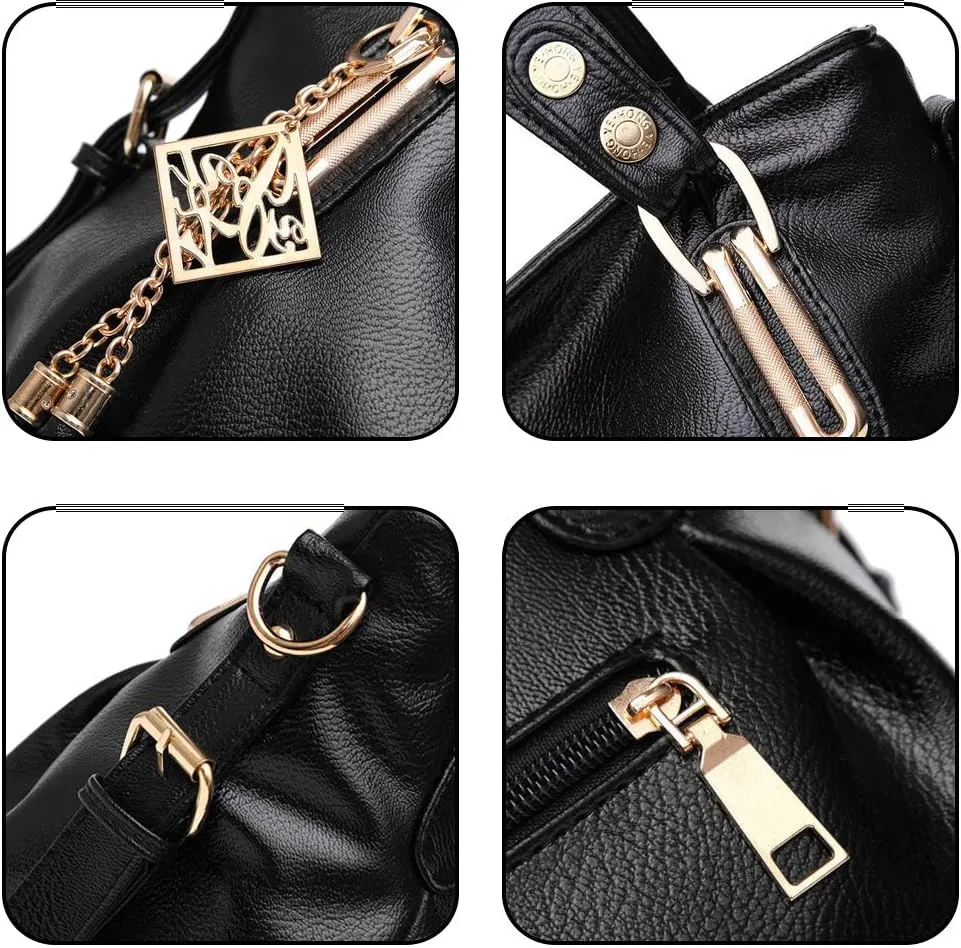 Women Handbag Soft PU Leather Bags Shoulder Bag For Lady Fashion Tote Bag