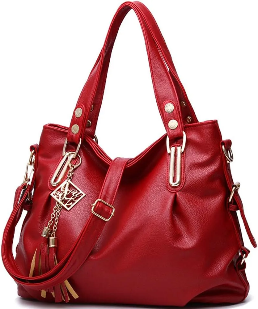 Women Handbag Soft PU Leather Bags Shoulder Bag For Lady Fashion Tote Bag