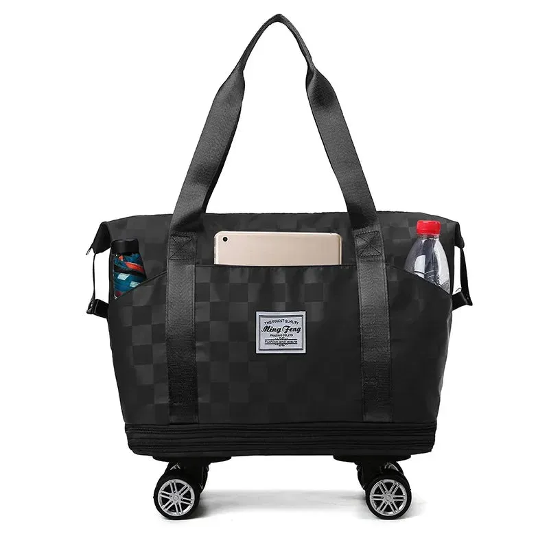 Women Large Capacity Travel Bag - Dry Wet Separation Expansion Double Layer Luggage Fitness Bag, Waterproof Storage Handbag