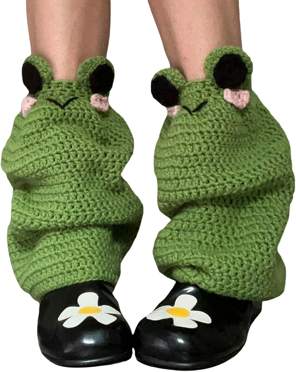 Women Strawberry Leg Warmers Cute Crotchet Knitted Leg Warmers Aesthetic Boot Cuffs Y2K Accessories
