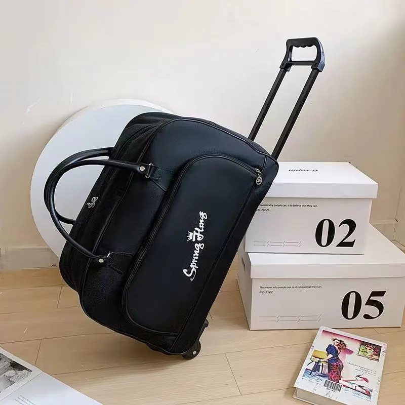 Women's & Men's & Buggy With Wheels Soft Of Travel Bags