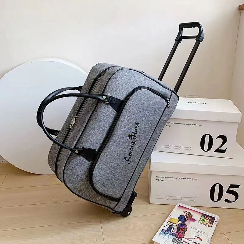 Women's & Men's & Buggy With Wheels Soft Of Travel Bags