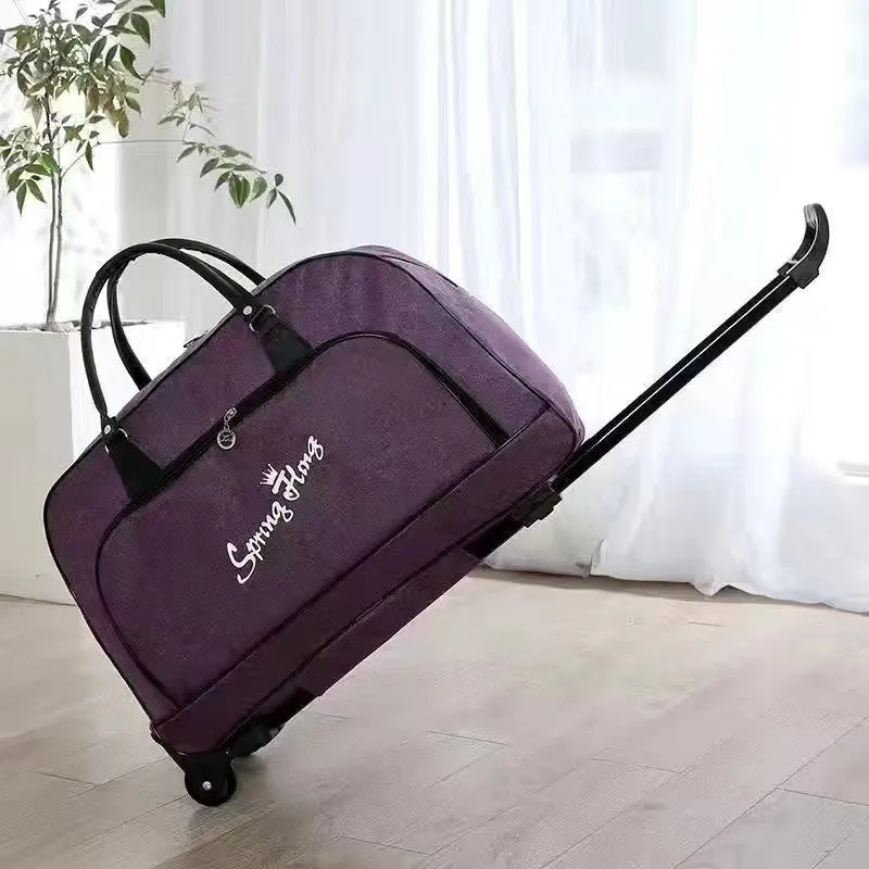 Women's & Men's & Buggy With Wheels Soft Of Travel Bags